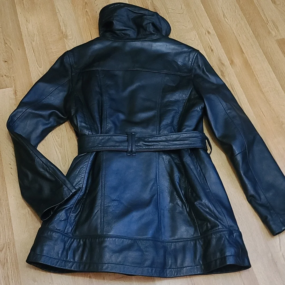 Leather Jacket with belt with Thinsulate Ling size M Excell condition - Picture 7 of 10